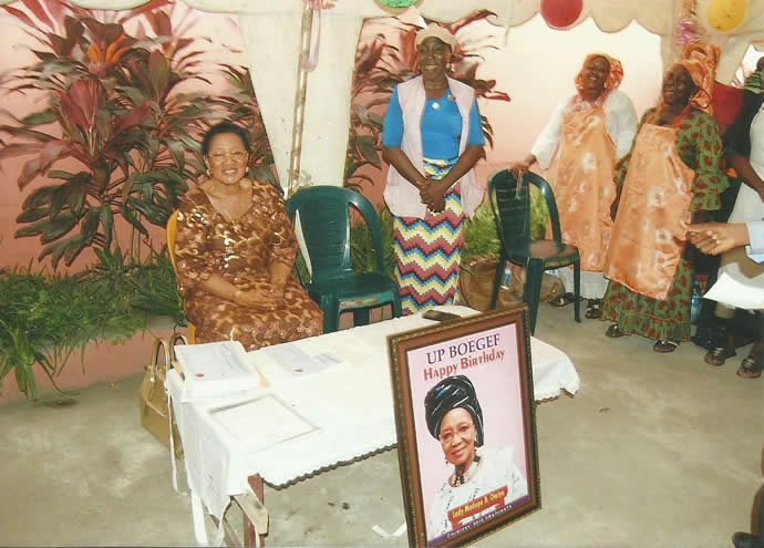 Lady Benedicta at a BOEGEF birthday celebration