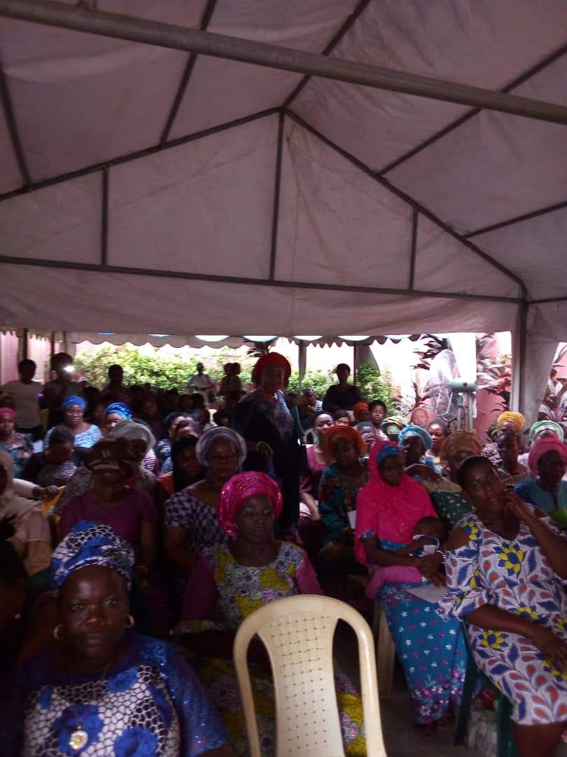 Crowd gathered under the tent at a BOEGEF programme
